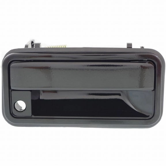 For Chevrolet K1500 Exterior Door Handle Front, Passenger Side Textured Black (1988 - 1999) | With Key Hole| Trim:All Submodels
