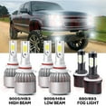 thumbnail image 1 of For Chevrolet Silverado 2500 1999-2002 Led Headlights 12000LM 9005 High Beam 9006 Low Beam 880 Fog Light Bulbs, 1 of 5