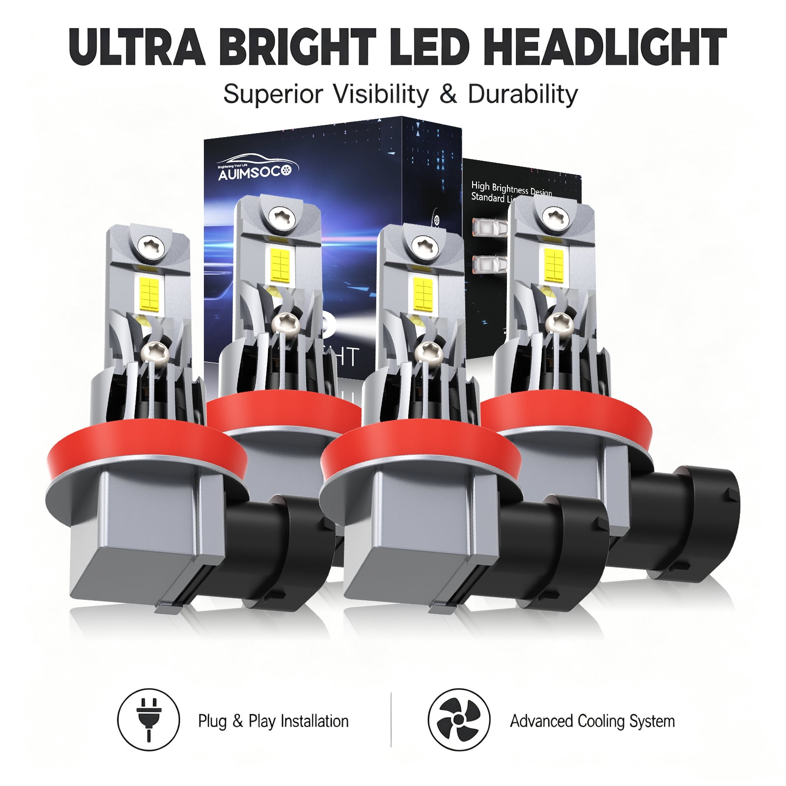 For Chevrolet Silverado 2500 HD 2022-2026 LED Headlight Kit Bulbs Combo ...