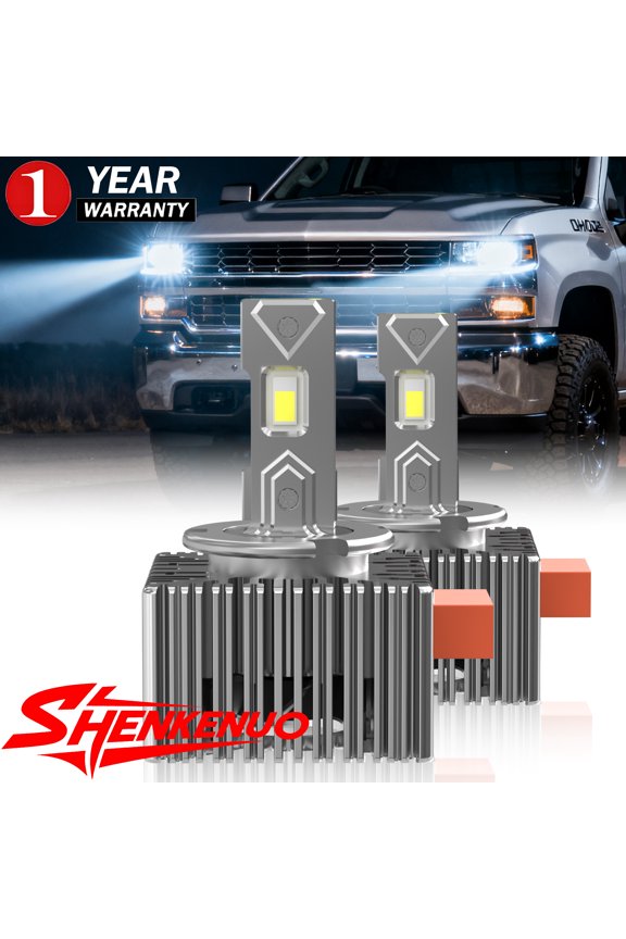 For Chevrolet Silverado 2500HD/3500HD 2019-2020 LED Headlight Bulb | D5S High/Low Beam, HID Replacement, 2PCS