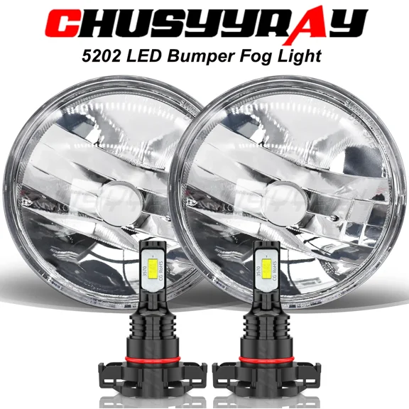 For Chevrolet Silverado 3500 6.6L Diesel Driving Lamps with Clear Lens and LED Bulb Upgrade