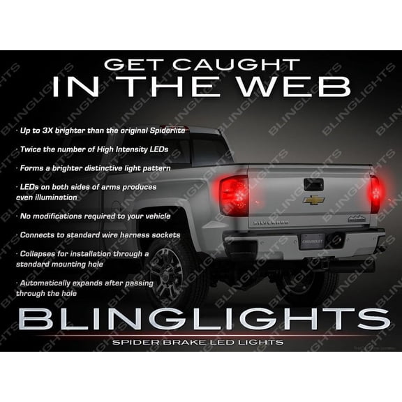 For Chevrolet Silverado Custom LED Spider Tail Lamp Light Bulbs Set