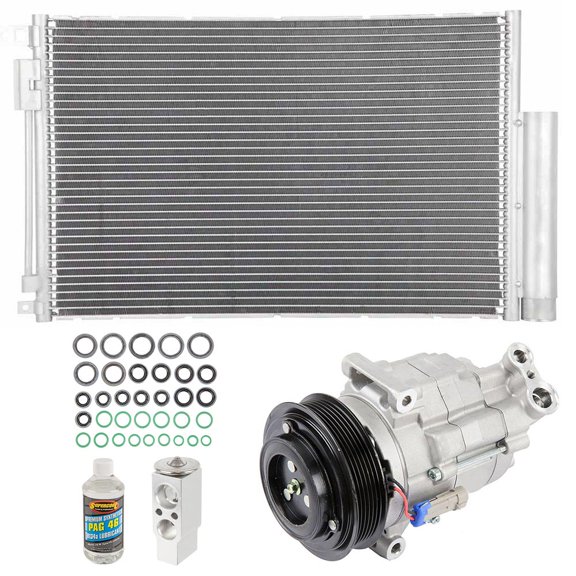 For Chevrolet Sonic 2012 OEM AC Compressor w/ Condenser Drier - BuyAutoParts