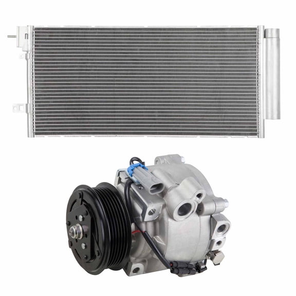 For Chevrolet Sonic 2014 2015 OEM AC Compressor w/ A/C Condenser & Drier - BuyAutoParts
