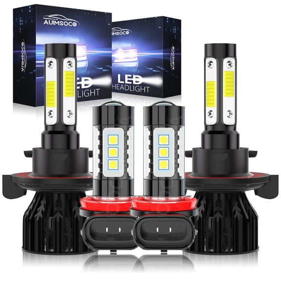 For Chevrolet Spark EV 2014-2015 9008 H11 LED Headlight Bulbs Combo High/Low Beam & Fog Light Super Bright Cool White 4PCS