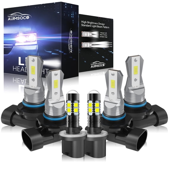 For Chevrolet Suburban 1500 2001-2006 LED Headlight Bulbs Conversion 9005 9006 880, High Low Beam Fog Light Combo Kit, 6000K Cool White