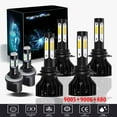 thumbnail image 1 of For Chevrolet Suburban 1500 2500 2000-2006 LED Headlight Bulbs,9005 9006 High beam and Low Beam+ 880 Fog light Bulbs,6pc, 1 of 10