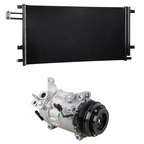 For Chevrolet Suburban 3500 HD 2019 AC Compressor w/ A/C Condenser Drier - BuyAutoParts