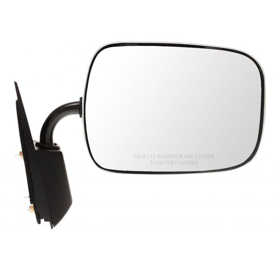 For Chevy Blazer 1992 1993 1994 Door Mirror Passenger Side | Manual | Chrome | Replacement For GM1321103 | 15697332