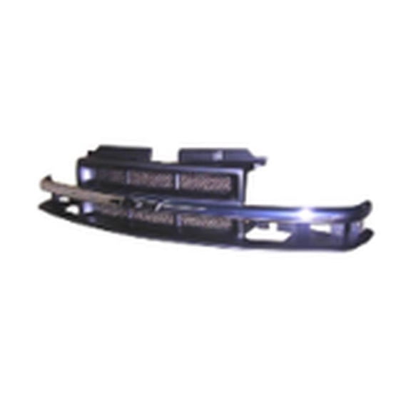 For Chevy Blazer 1998-2005 Grille | Chrome/Dark Argent | With Mesh | With Chrome Molding | Main Grille Position | Plastic | Pickup/Base/LS
