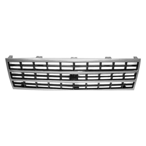 For Chevy Blazer / Suburban 1990 1991 Grille | w/ Single Headlight | Silver | GM1200203 | 15628797