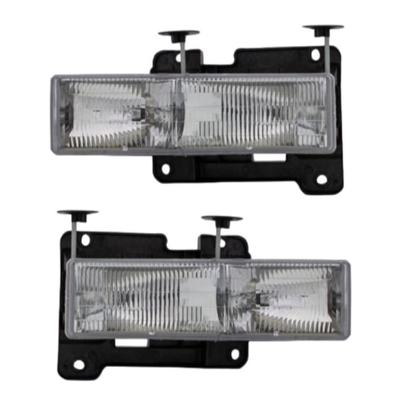 For Chevy Blazer/Yukon/Tahoe Headlight 1992-2000 Driver and Passenger Side Pair | Replacement for GM2502101 | 15034929