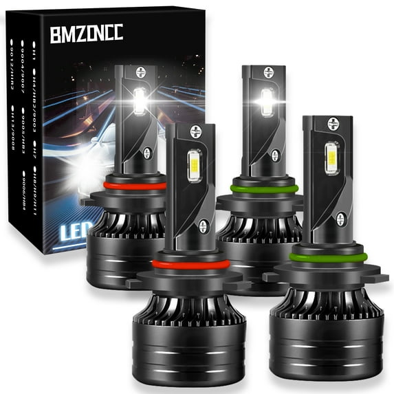 For Chevy C1500 2500 3500 1990-98 6000K LED Headlight Bulbs Hi Lo Beam Combo Kit