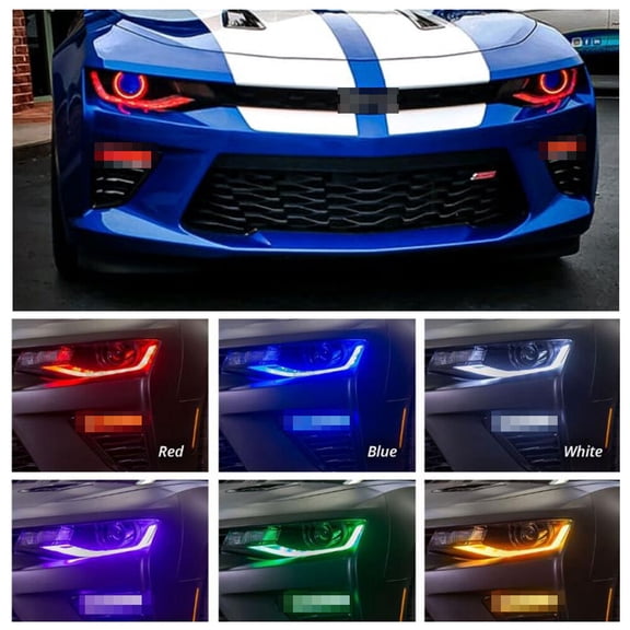 For Chevy Camaro 16-18 Bluetooth APP RGBW Multi-Color Headlight LED DRL Board