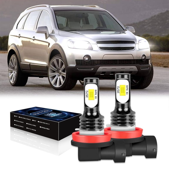 For Chevy Captiva Sport 2012-2015 H11 LED Headlight Bulbs Kit 6000K White 8000LM High/Low beam