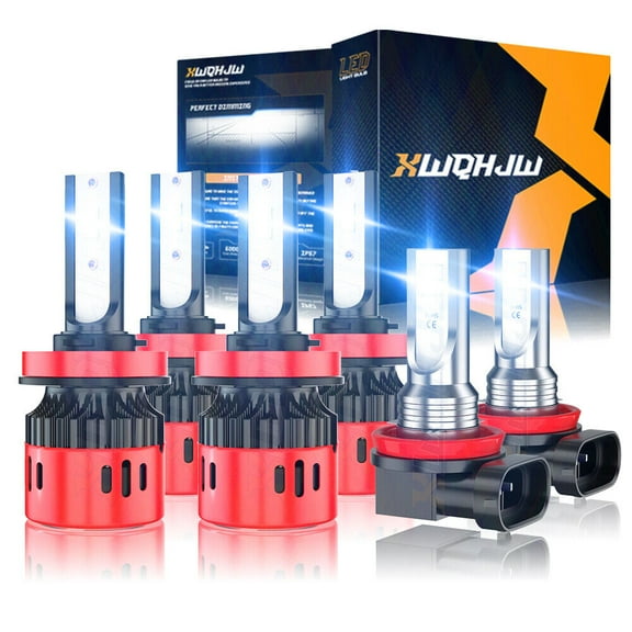 For Chevy Captiva Sport Sport Utility 2012-2015 6x LED Headlight Fog Light Bulbs Bright White 6000k