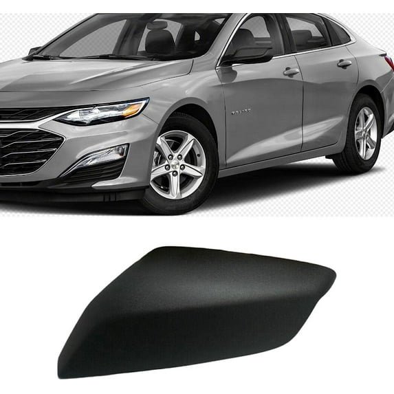 Side Mirror Cover Cap for Chevy Chevrolet Malibu 2016-2023, ABS Plastic Matte Black Textured