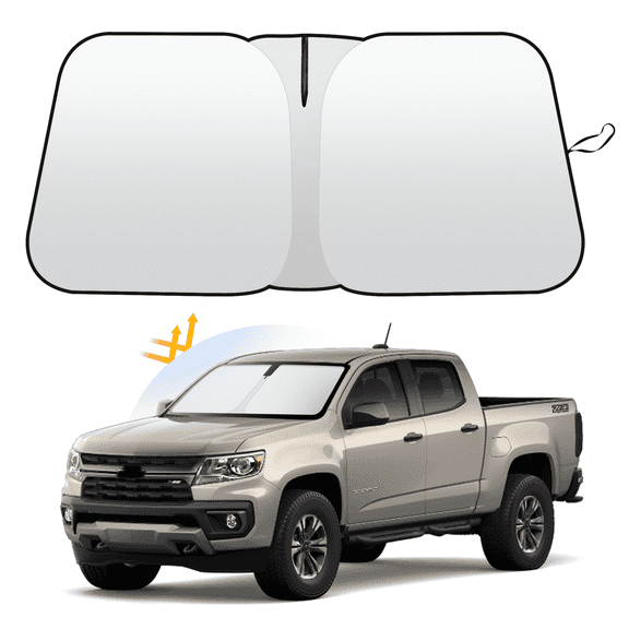 For Chevy Colorado 2015-2022 Windshield Sun Shade UV Foldable Reflective Visor Cover
