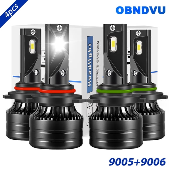 For Chevy Corvette 1997-2000 2001 2002 2003 2004 LED Headlight Bulb Kit High Low Beam 6000K White 4x