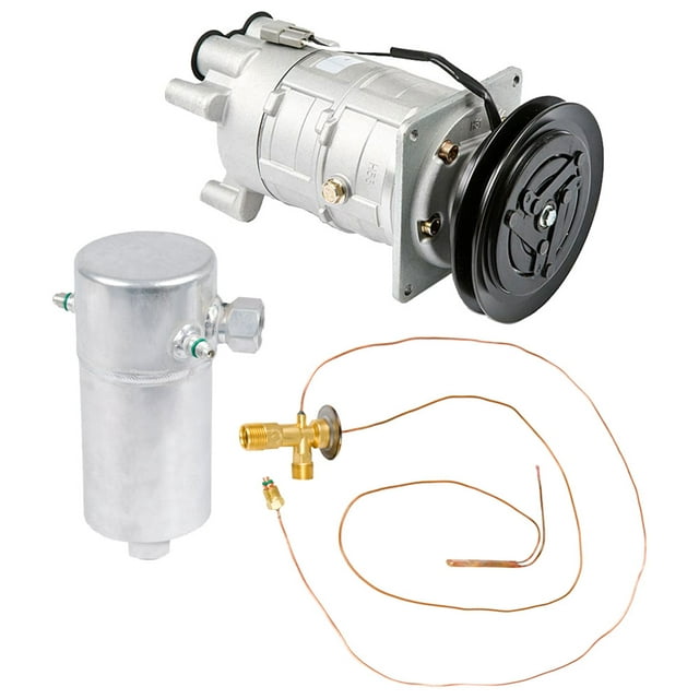 For Chevy Corvette C3 1977 1978 A6 5.58" AC Compressor w/ A/C Drier ...