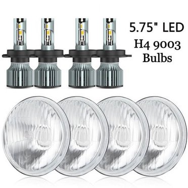 5.75" LED Halo Projector Headlights With DRL - For Chevy Caprice, Chevelle, Corvette & Classics