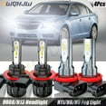 thumbnail image 1 of For Chevy Cruze 2013-2015 9008 LED Headlights High Low Beam H11/H8 Fog Light Combo 4x Bulbs, 1 of 9