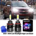 thumbnail image 1 of For Chevy Equinox 2005 2006 2007 2008 2009 LED Headlight Bulbs Kit 9007 6000K White High&Low Beam 2Pcs, 1 of 10