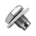 thumbnail image 1 of Cobra-Tek Compatible For Chevy Ford Hemi Mopar Chrome Finish 1/2" - 20 Steel Drain Plug, 1 of 1