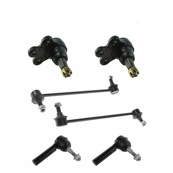 For Chevy GMC Front Ball Joint Tie Rod End Sway Bar Steering Suspension Kit 6pc