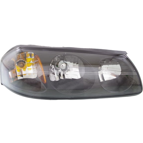 For Chevy Impala 2000 2001 2002 2003 2004 Headlight Assembly Passenger Side | w/ Bulb Shield | Black | Replacement For GM2503201 | 10349962, 10433169
