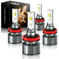 thumbnail image 1 of For Chevy Impala 2006 2007 2008-2009 2010 2011 2012 2013 Combo 4X 6000K White LED Headlights High-Low Bulbs,Pack of 4, 1 of 16
