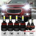 thumbnail image 1 of For Chevy Impala 2006-2013 LED Headlight Bulbs,H9 H11 High and Low Beam+H11 Fog light,SHENKENUO, 1 of 9