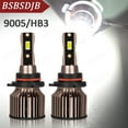 thumbnail image 1 of For Chevy Impala 2016 2017 2018 LED Headlight High/Low Beam Bulbs Kit 9005/HB3, 1 of 10