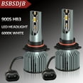thumbnail image 1 of For Chevy Impala 2016 2017 2018 White LED Headlight High/Low Beam Bulbs Kit 9005, 1 of 10