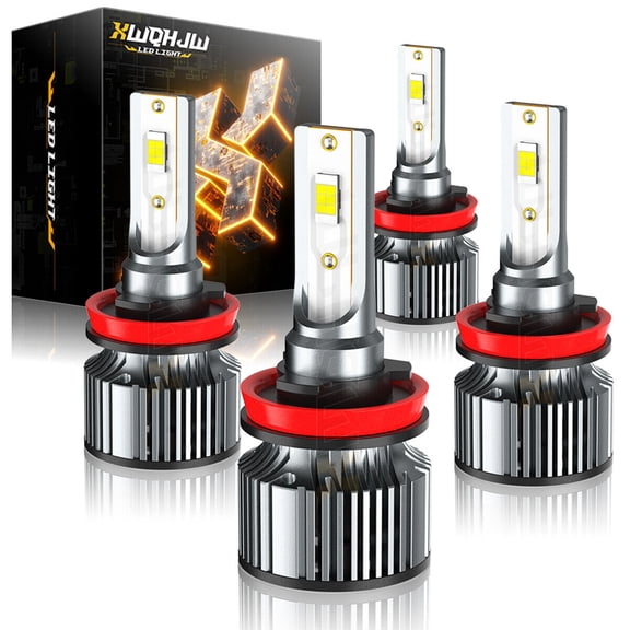 For Chevy Impala LS LT Sedan 3.5L 3.9L 2006-2013 LED Headlight High Low Bulbs 4x H11