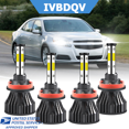 thumbnail image 1 of For Chevy Malibu 2008-2012 LED Headlight Bulbs 4x H11 High Low Beam Kits 6000K White, 1 of 9