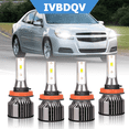 thumbnail image 1 of For Chevy Malibu 2008-2012 LED Headlights Combo 4Pcs H11 High Low Beam Bulbs Kit 6000K White, 1 of 9