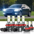 thumbnail image 1 of For Chevy Malibu 2009 2010 2011 2012 - 6x Combo LED Headlight Hi-Lo Beam + Fog Light Bulbs Kit White, 1 of 14