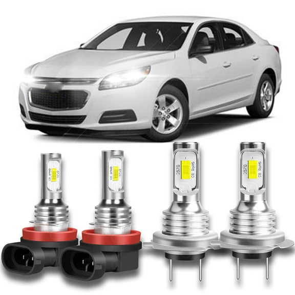 For Chevy Malibu 2013 2014 2015 LT LTZ  Model Combo LED Headlight H7 H11 High Low Beam