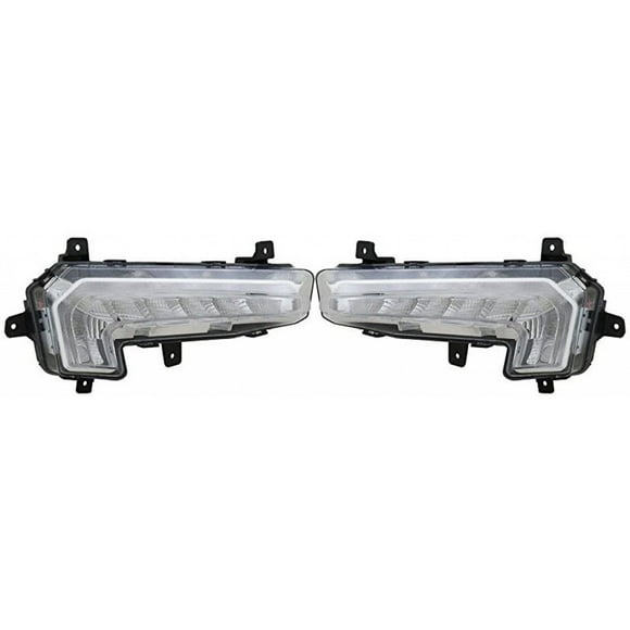 For Chevy Malibu Daytime Running Light 2016 2017 2018 Pair Driver and Passenger Side | LED For GM2562110 | 22982837