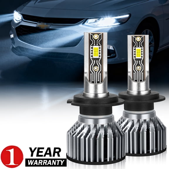 For Chevy Malibu Eco LT LTZ 2013 2014 2015 LED Headlight H7 High Beam Super Bright,Plug & Play,2Pack