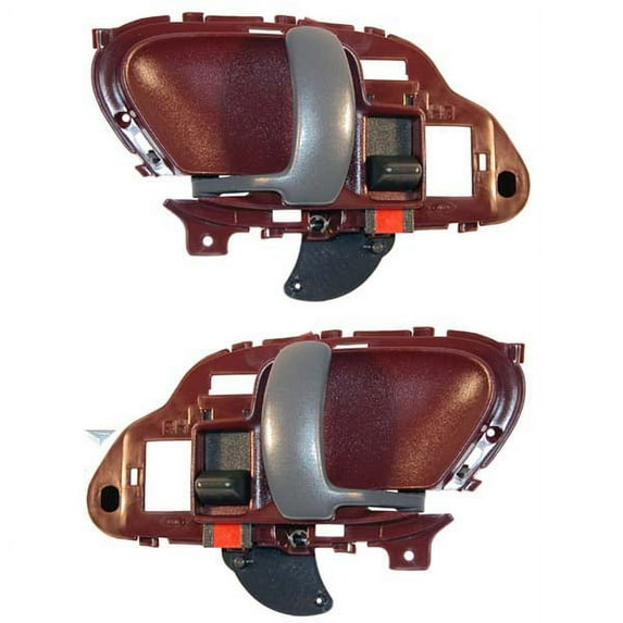 For Chevy Pickup Truck Suburban Tahoe Red Inside Interior Door Handle PAIR SET