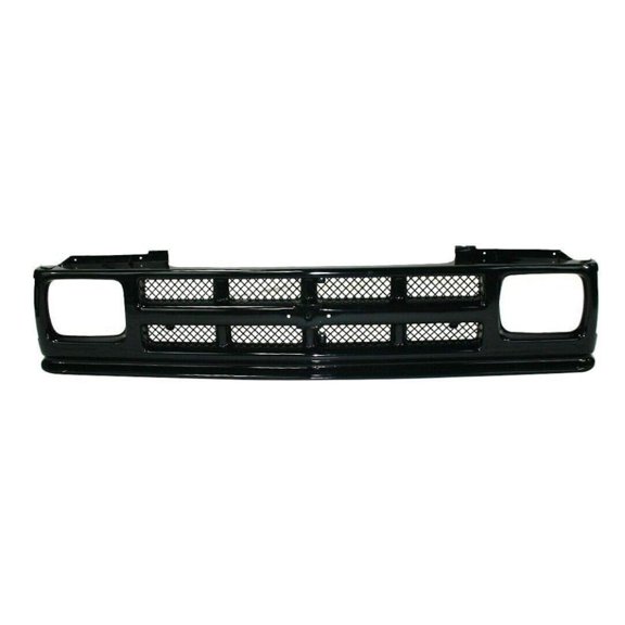 For Chevy S10 Blazer 1991 1992 1993 1994 Grille | With Mesh Backing | Matte Black | Made Of Plastic | Replacement For GM1200143