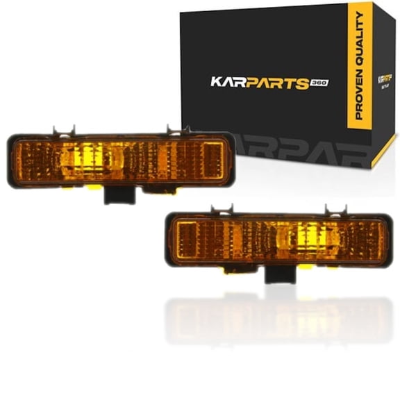 For Chevy S10 Blazer Parking / Signal Light Assembly Unit 1983-1994 Pair Driver and Passenger Side | GM2520109 + GM2521109
