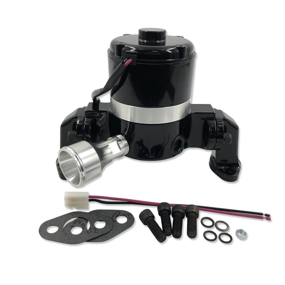 For Chevy SBC 262 327 350 383 400 High Flow Electric Water Pump Aluminum Black