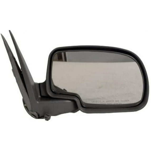 For Chevy Silverado 1500 1999 2000 2001 2002 Mirror Passenger Side | Power View Non-Heated | w/ Gloss Black Textured Cover | GM1321231 | 15172248