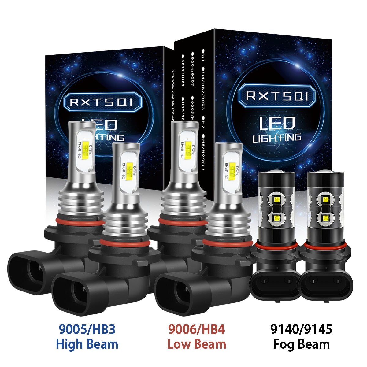 For Chevy Silverado 1500 2003-2006 White LED Headlight Bulb Kit Fog ...