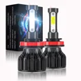 thumbnail image 1 of For Chevy Silverado 1500 2007 2008 2009 2010 2011 2012 2013 2014 2015 Combo H11 LED Headlight Bulbs Kit Low Beam White, 1 of 10