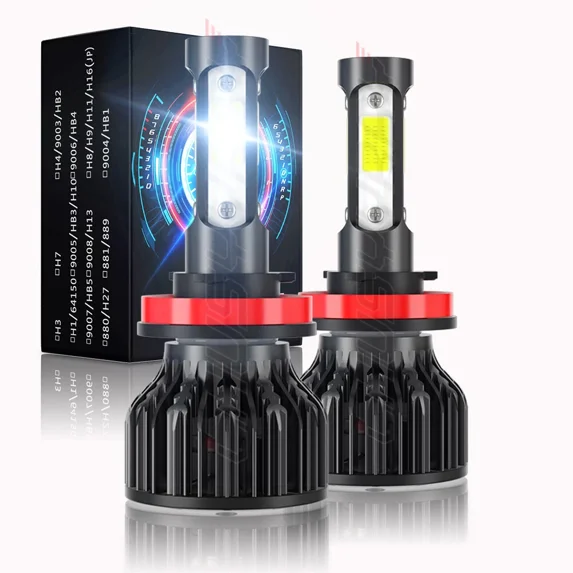 For Chevy Silverado 1500 2007 2008 2009 2010 2011 2012 2013 2014 2015 Combo H11 LED Headlight Bulbs Kit Low Beam White
