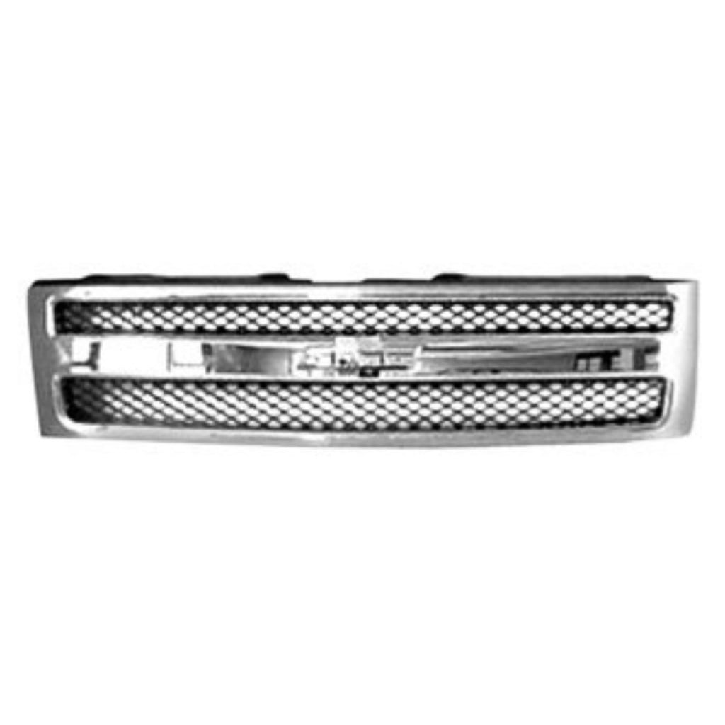 For Chevy Silverado 1500 2007-2012 Grille | w/ Chrome Frame | Matte Black | GM1200572 | 19303978